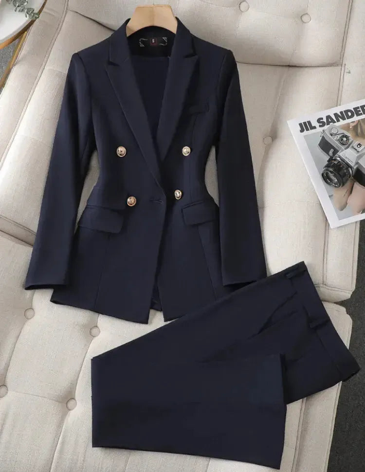 Sophie - Ensemble Élégant Blazer et Pantalon Deux Pièces