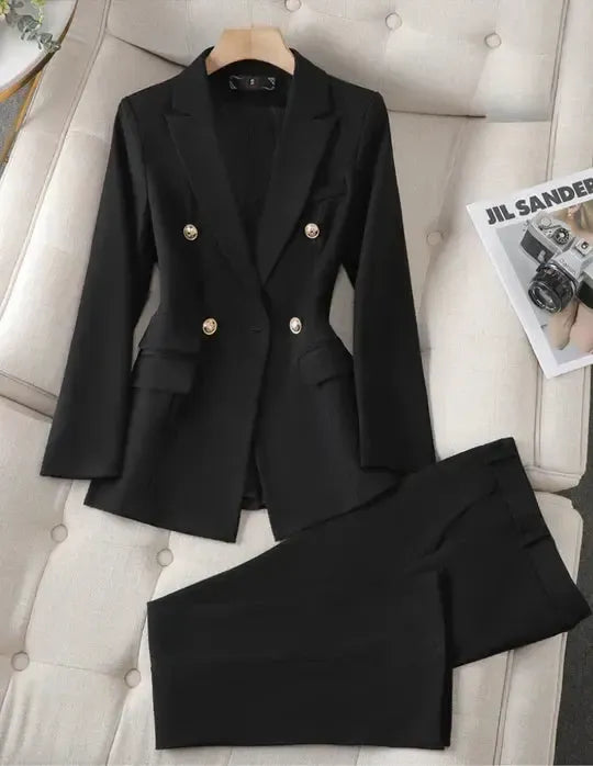 Sophie - Ensemble Élégant Blazer et Pantalon Deux Pièces