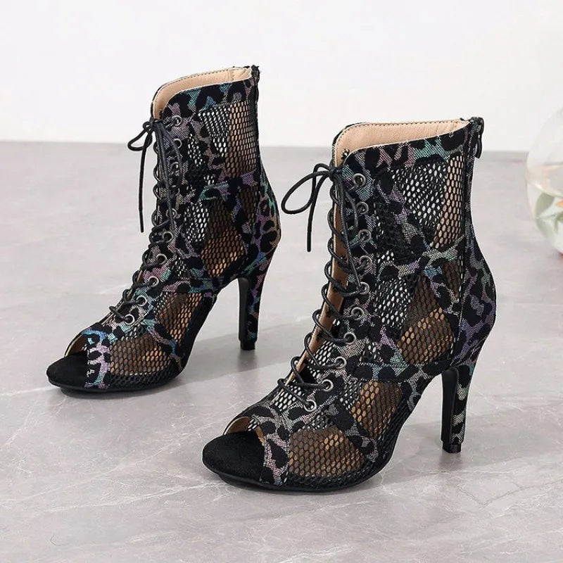 Open Neus Stiletto Met Vetersluiting | Navando