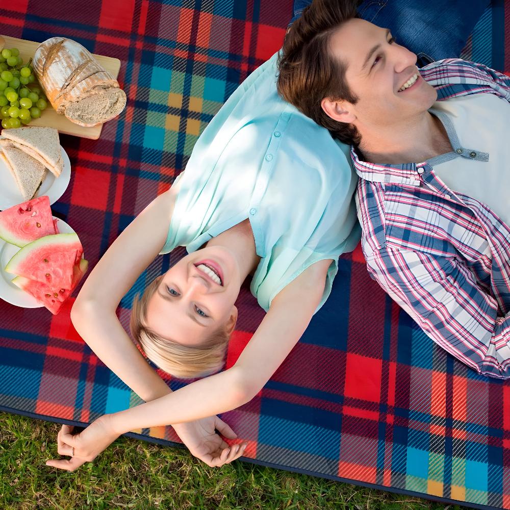 Opvouwbaar Gestreept Picknickkleed | Navando