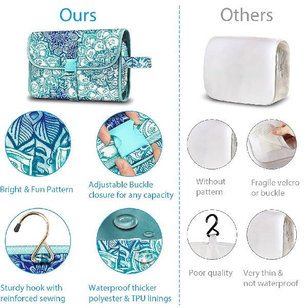Opvouwbare Florale Hangende Toilettas | Navando