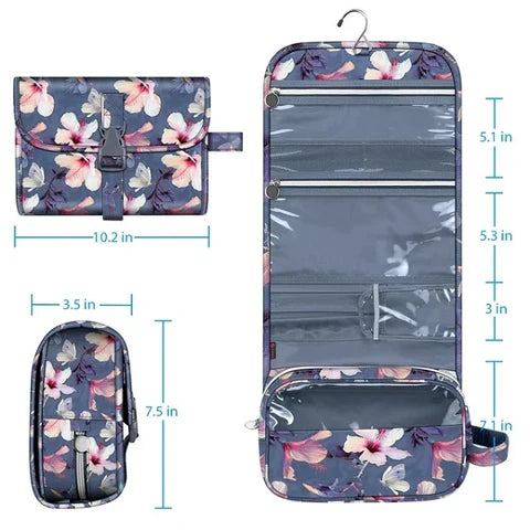 Opvouwbare Florale Hangende Toilettas | Navando