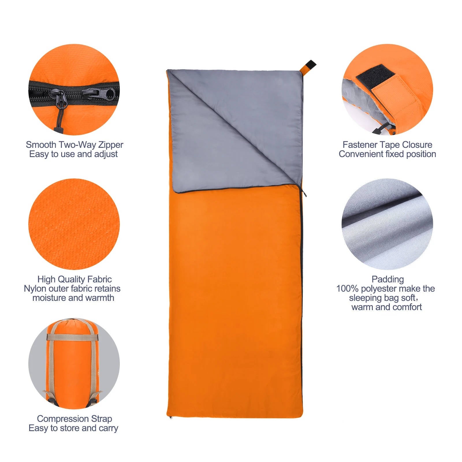 Outdoor Essentials | Dubbellaagse slaapzak met compressiesysteem 2