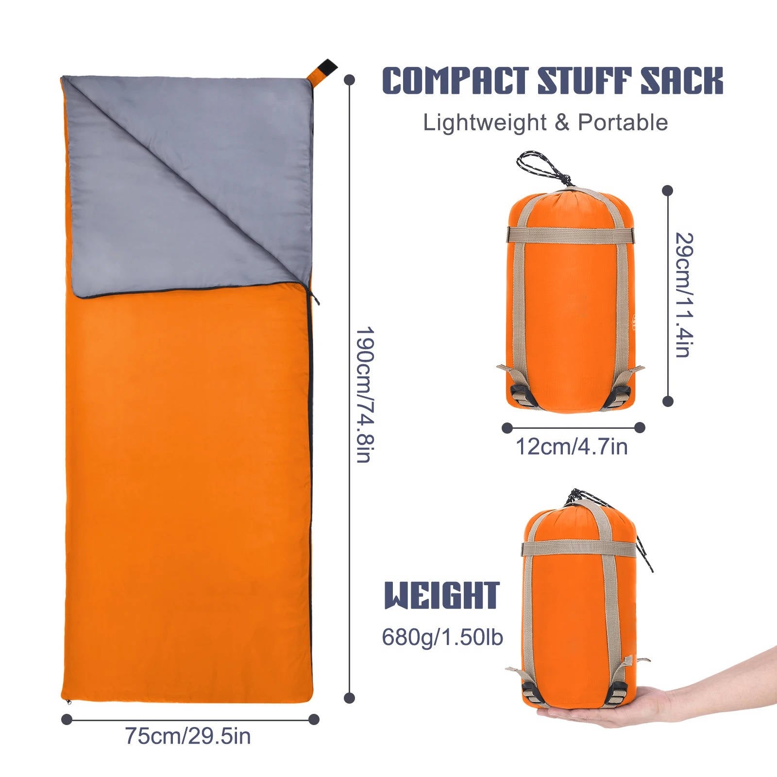 Outdoor Essentials | Dubbellaagse slaapzak met compressiesysteem 8