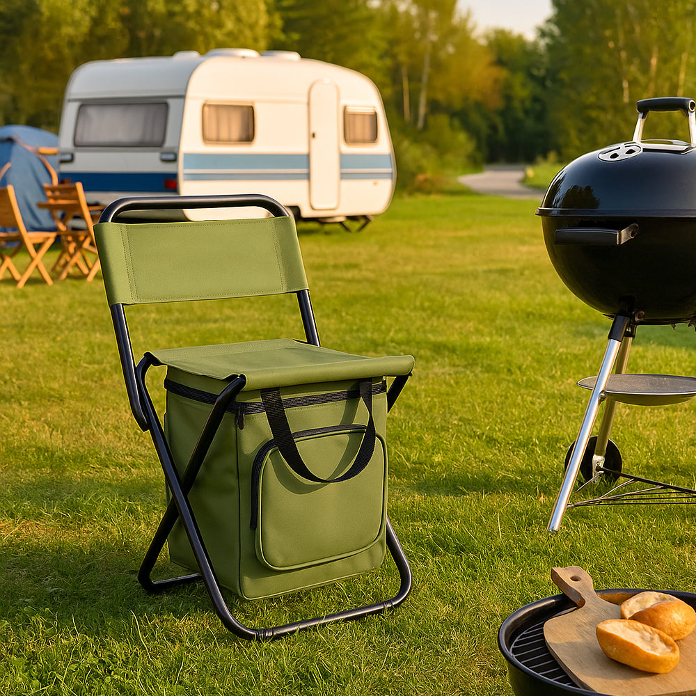 Outdoor Essentials | Opvouwbare campingstoel met koeltas 2