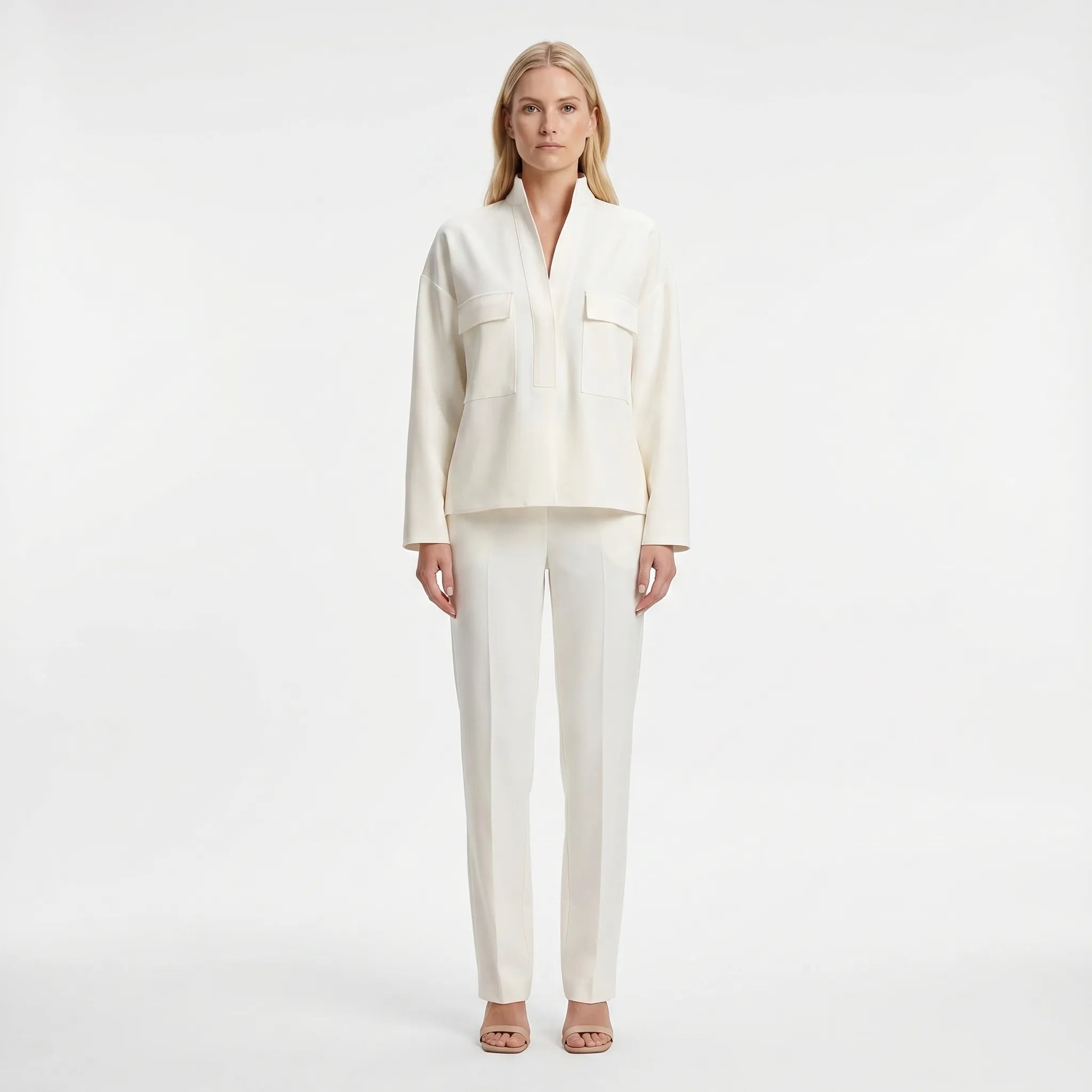 Oversized Blouse Met Op Maat Gemaakte Broek | Navando