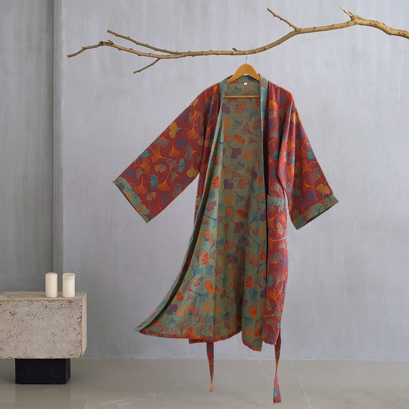 Ownkoti | Ginkgo Biloba katoen kimono-jas 19