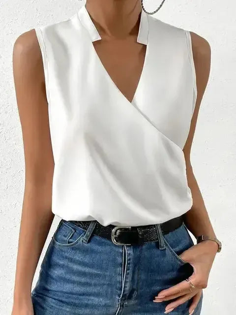 Olivia - Stijlvolle en Classy Top met V-hals voor Dames