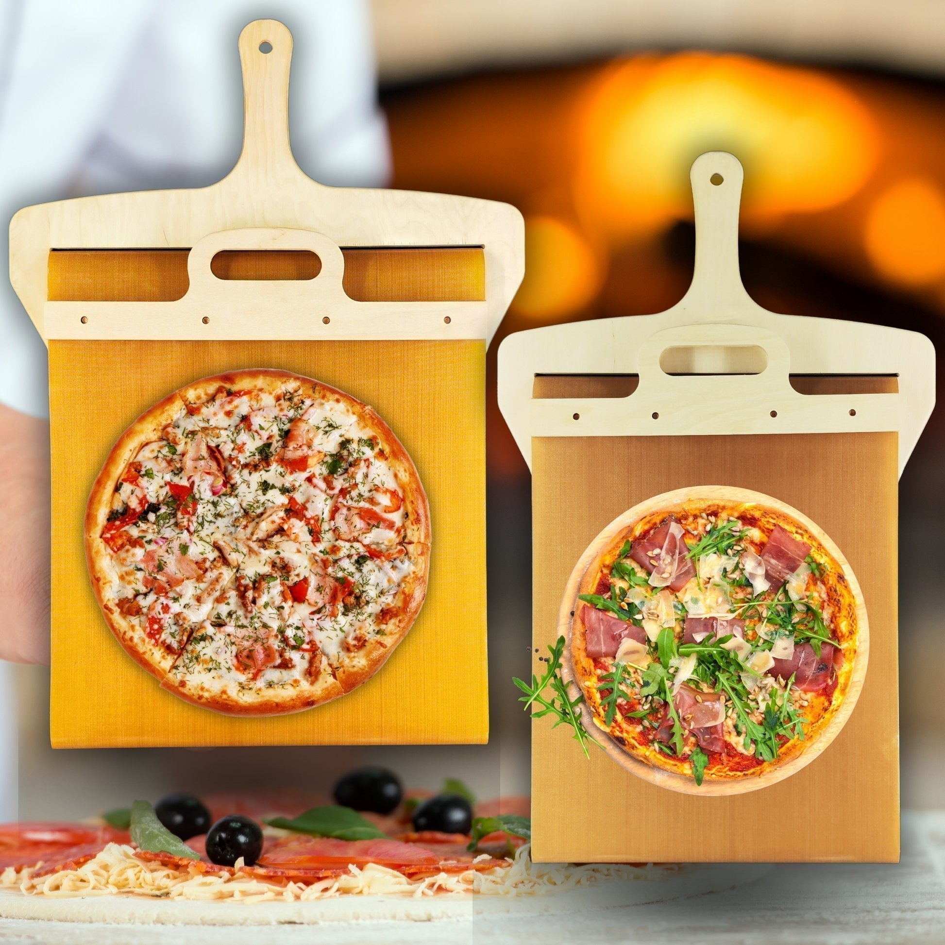Pizzaschep Met Een Geïntegreerd Glijmechanisme | Navando