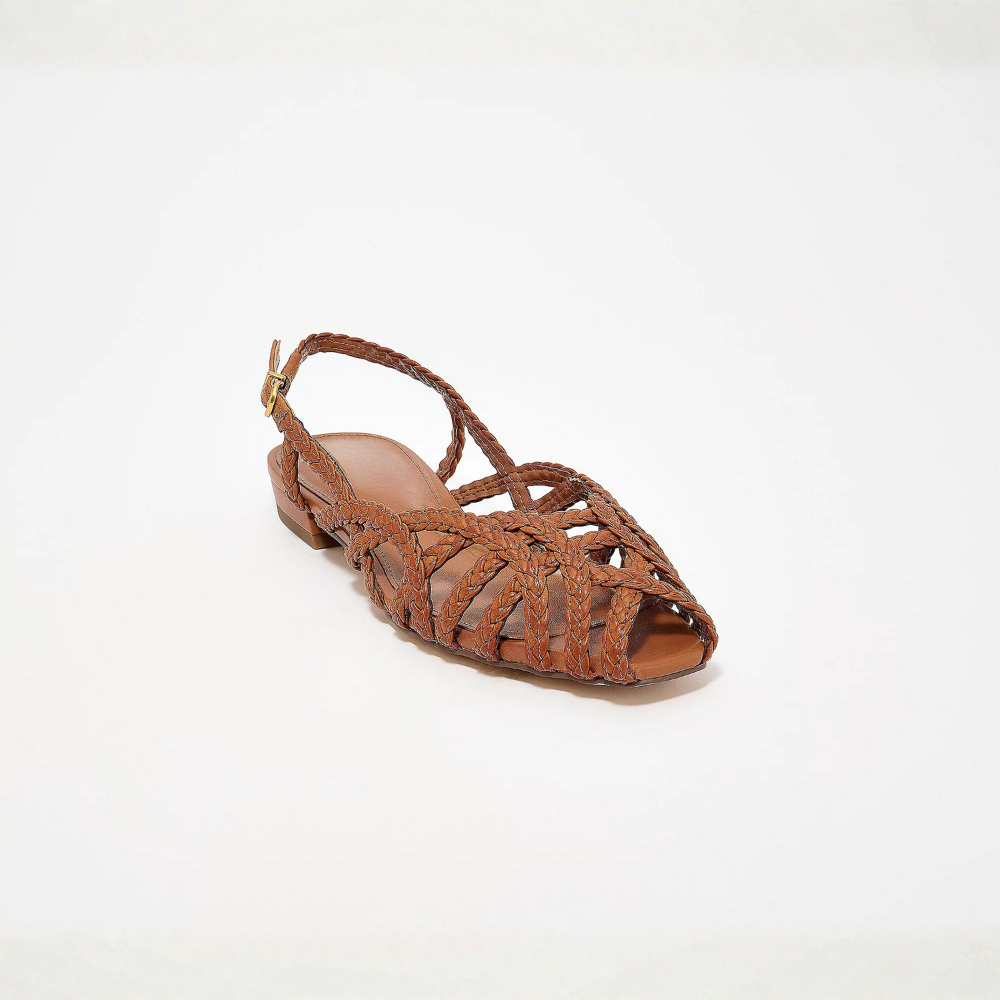 Platte Slingback Schoen | Navando