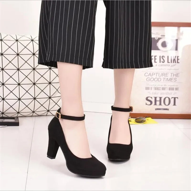 Pumps Met Stevige Blokhak | Navando