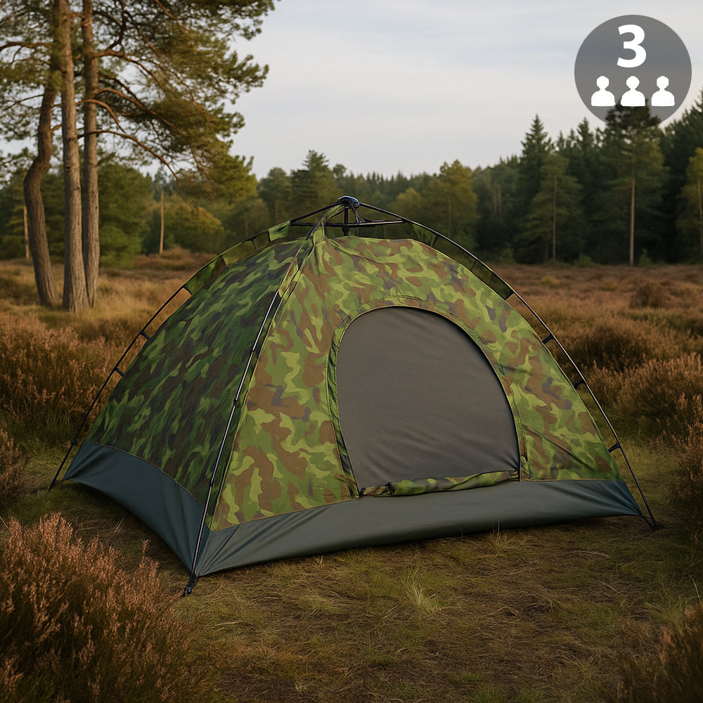 Quick-Up | Weerbestendige camouflage tent met automatisch snelsysteem 0