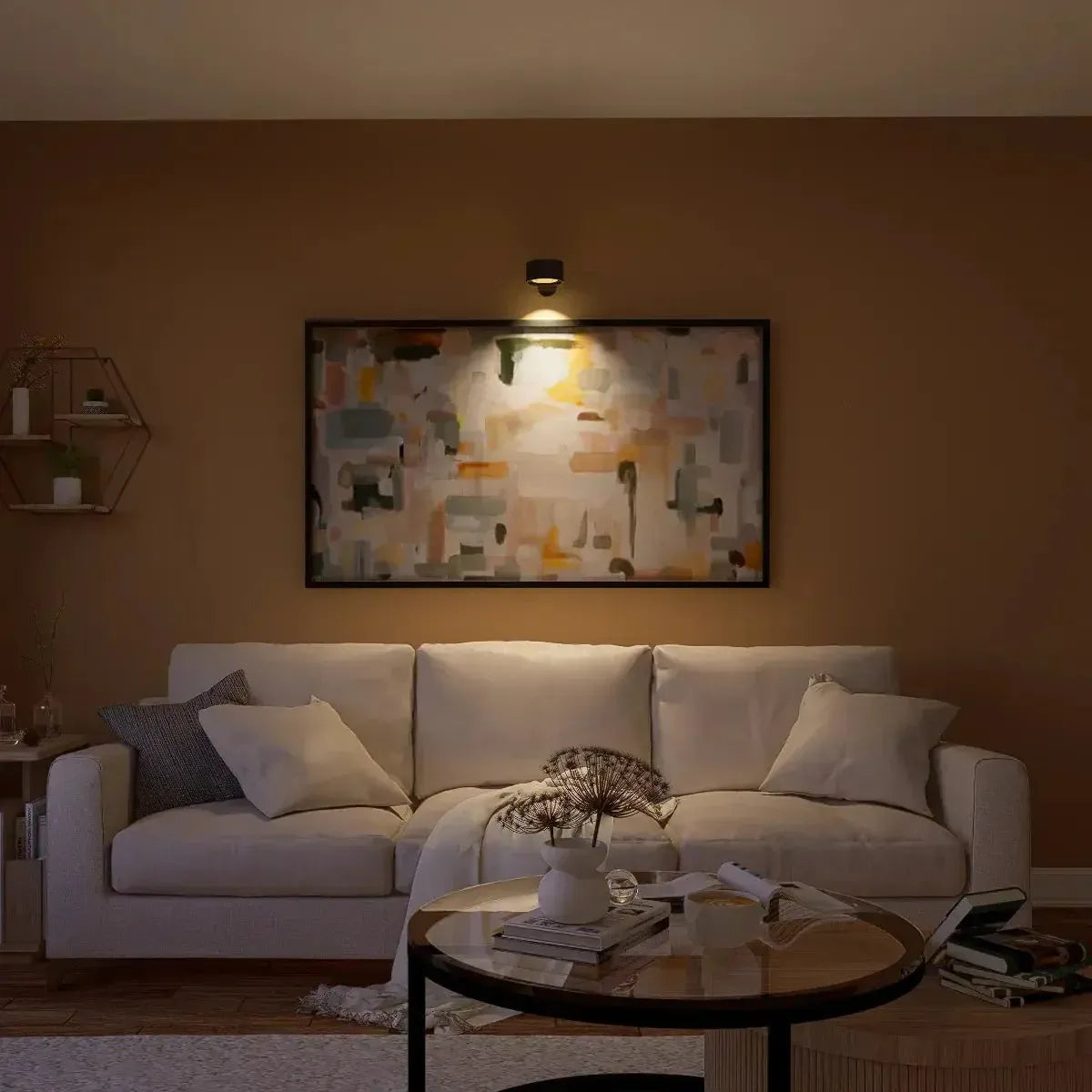 LumièreStick – Draadloze en Energiezuinige Wandlamp met 360° Rotatie