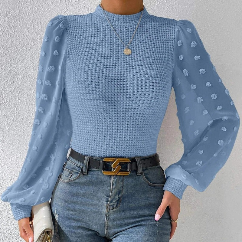 Rachel | Zachte trui met ronde halslijn 0