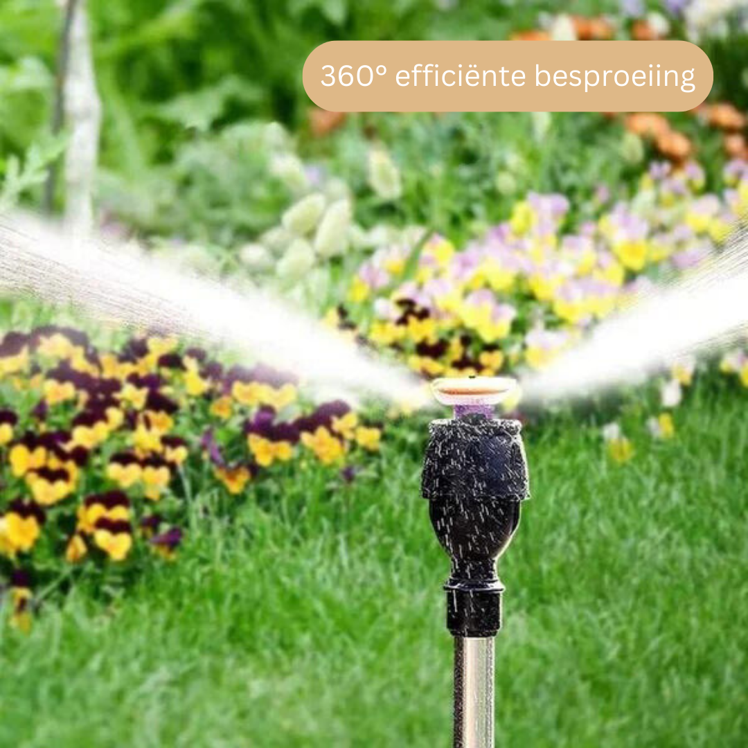 RainSpin | Verstelbare tuinsproeier met 360-graden rotatie 1