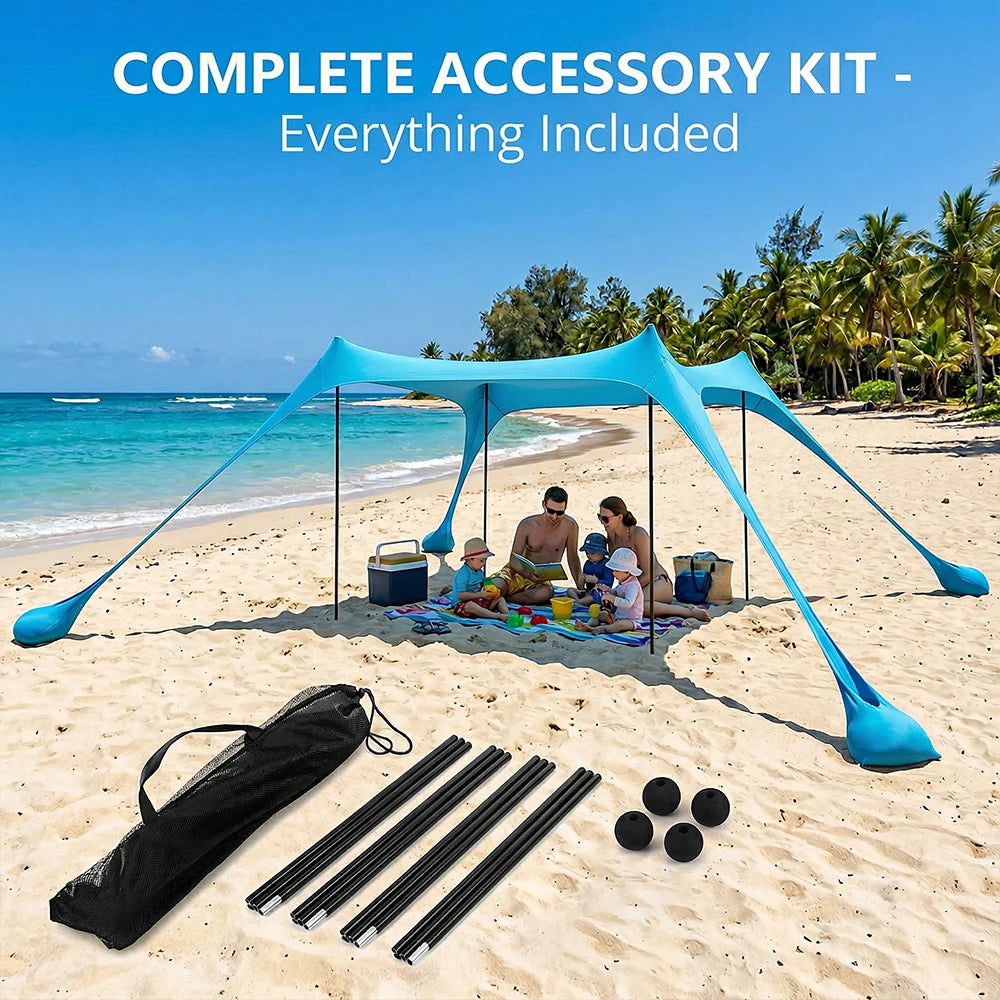 Rekbare Open Strandtent | Navando