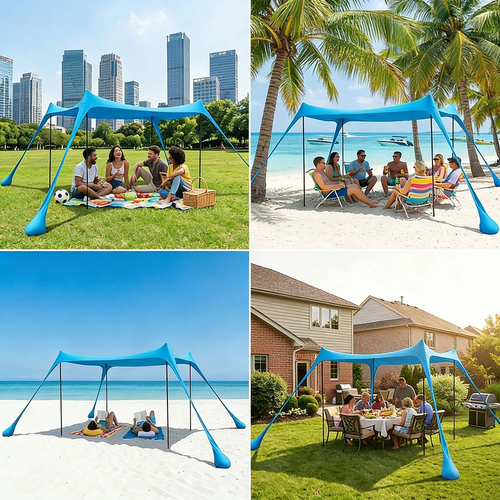 Rekbare Open Strandtent | Navando