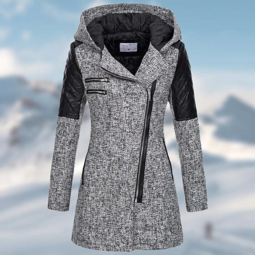 Liza - Manteau d'Hiver Élégant avec Capuche pour Femme