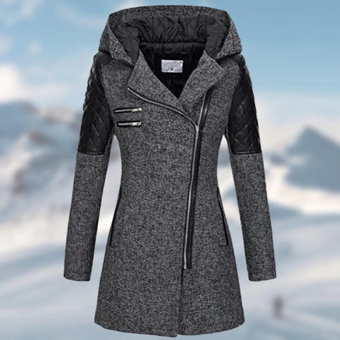 Liza - Manteau d'Hiver Élégant avec Capuche pour Femme