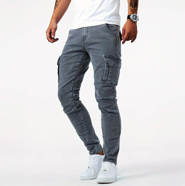 Robin | Stijlvolle cargo skinny jeans voor heren 0