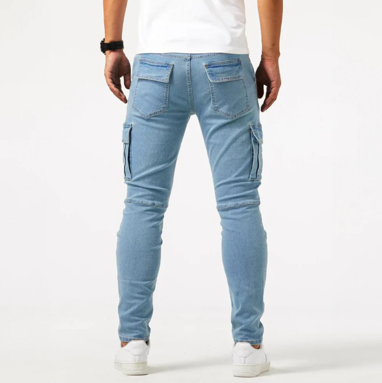 Robin | Stijlvolle cargo skinny jeans voor heren 3