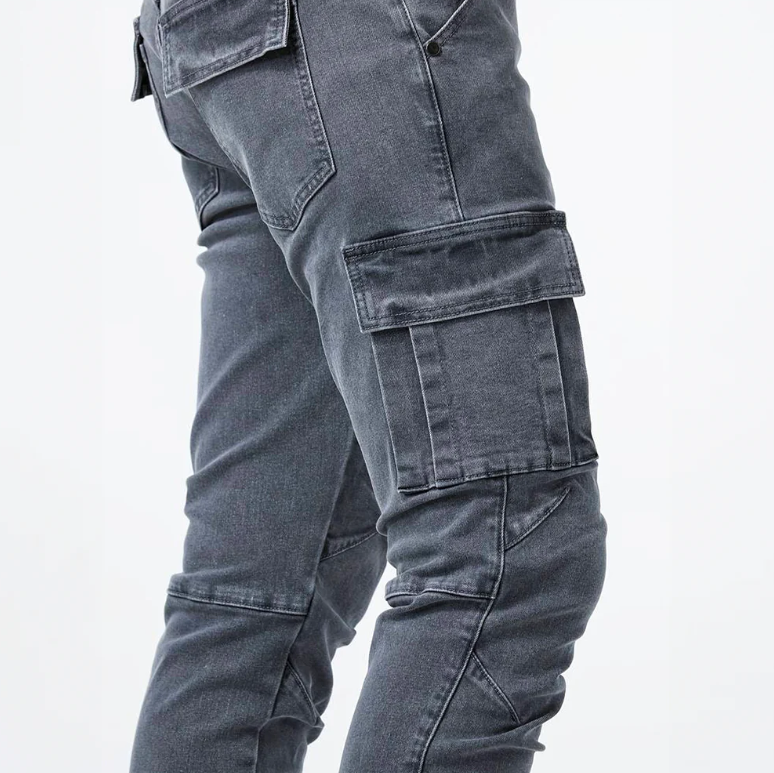 Robin | Stijlvolle cargo skinny jeans voor heren 4