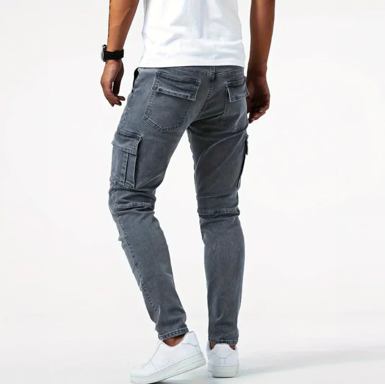 Robin | Stijlvolle cargo skinny jeans voor heren 5