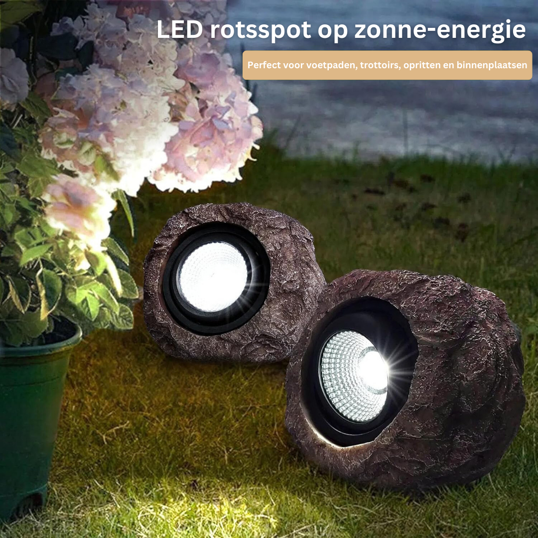 RockBright | Milieuvriendelijke solar tuinverlichting met automatische aan/uit functie 0