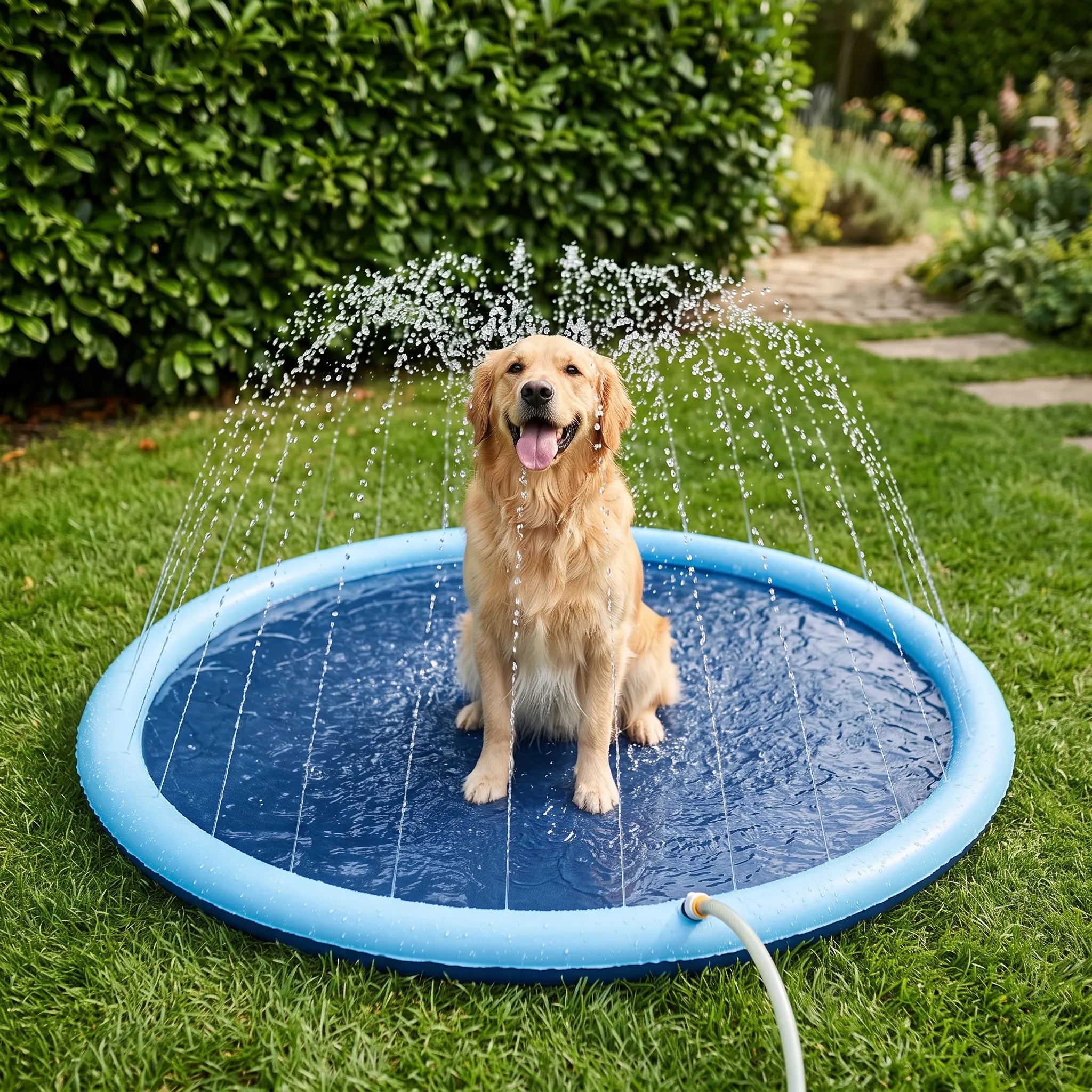 Ronde Waterspeelmat Met Opstaande Rand | Navando
