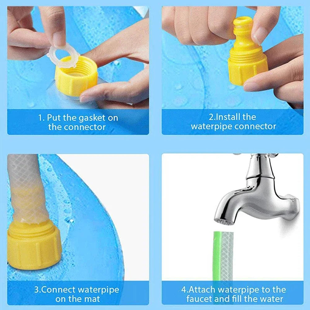 Ronde Waterspeelmat Met Opstaande Rand | Navando