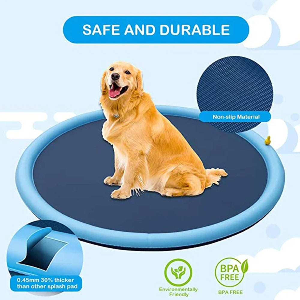 Ronde Waterspeelmat Met Opstaande Rand | Navando