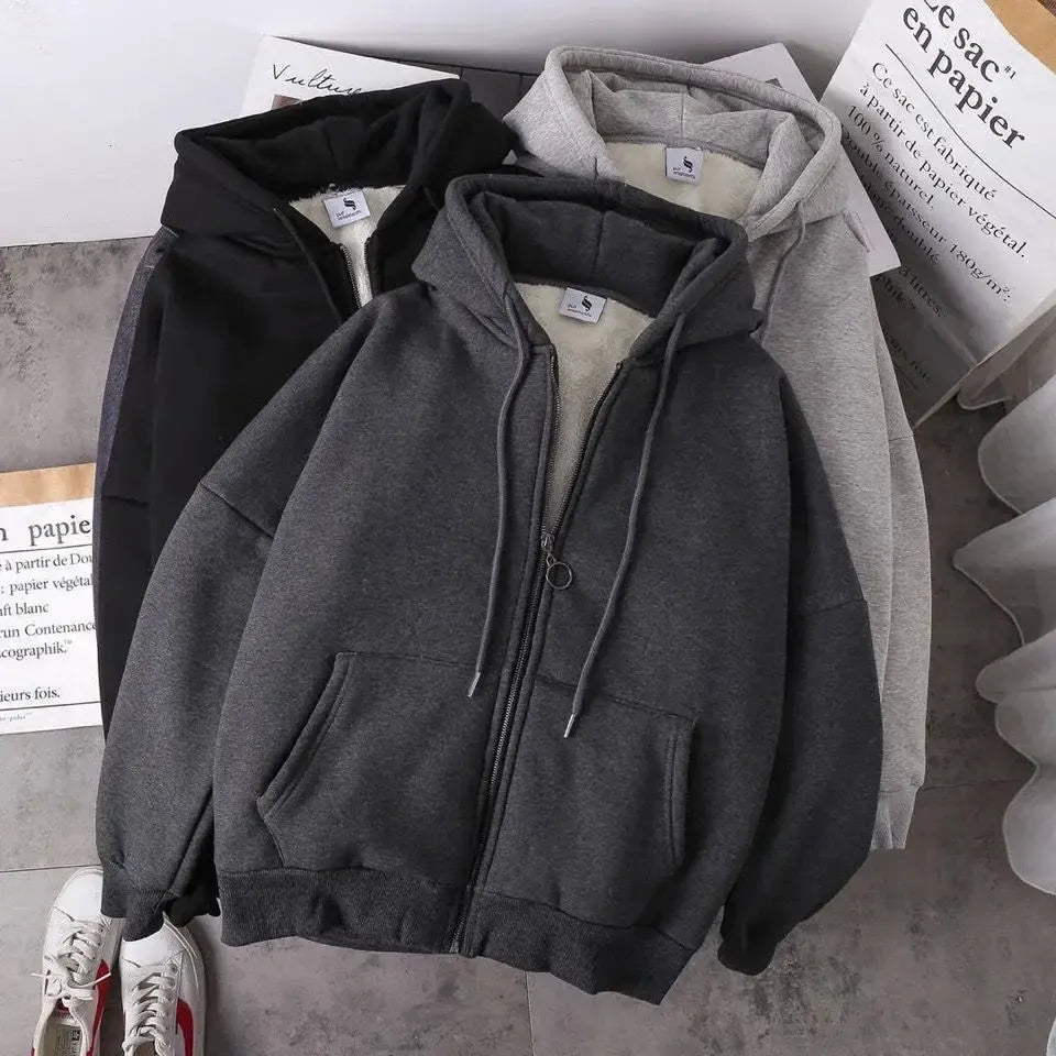 Ava - Winterhoodies Effenkleurige hoodies voor dames