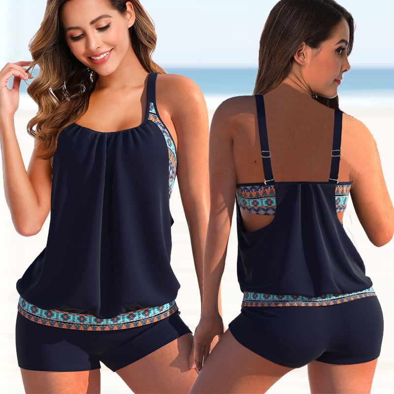 Lucy - Tankini Zwemkleding Set met Verstelbare Bandjes