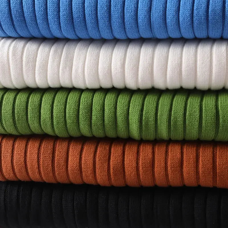 Slanke lichtgewicht merinowollen coltrui voor heren – klassieke laag