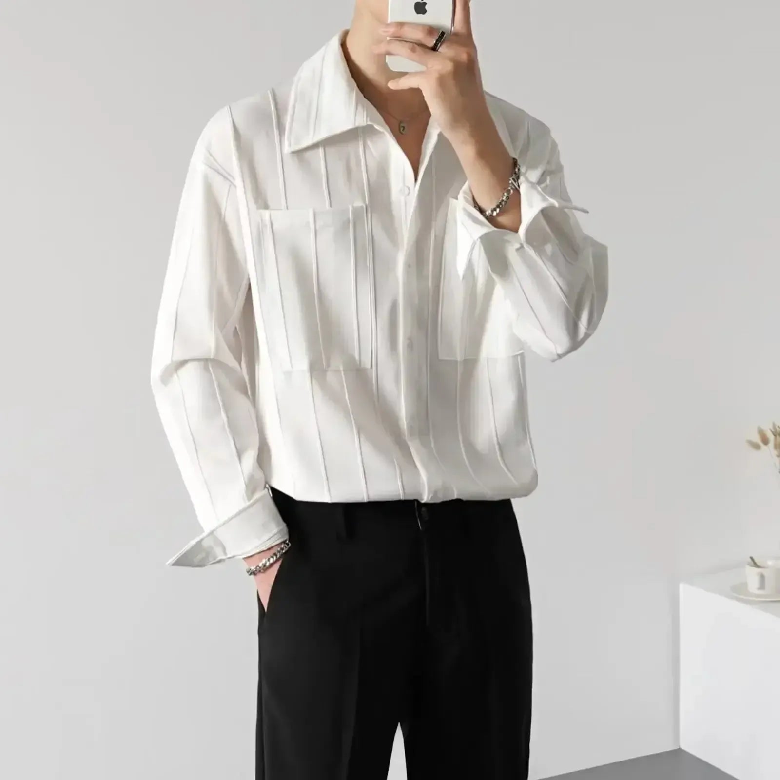 Yordi - Chemise respirante style coréen pour hommes