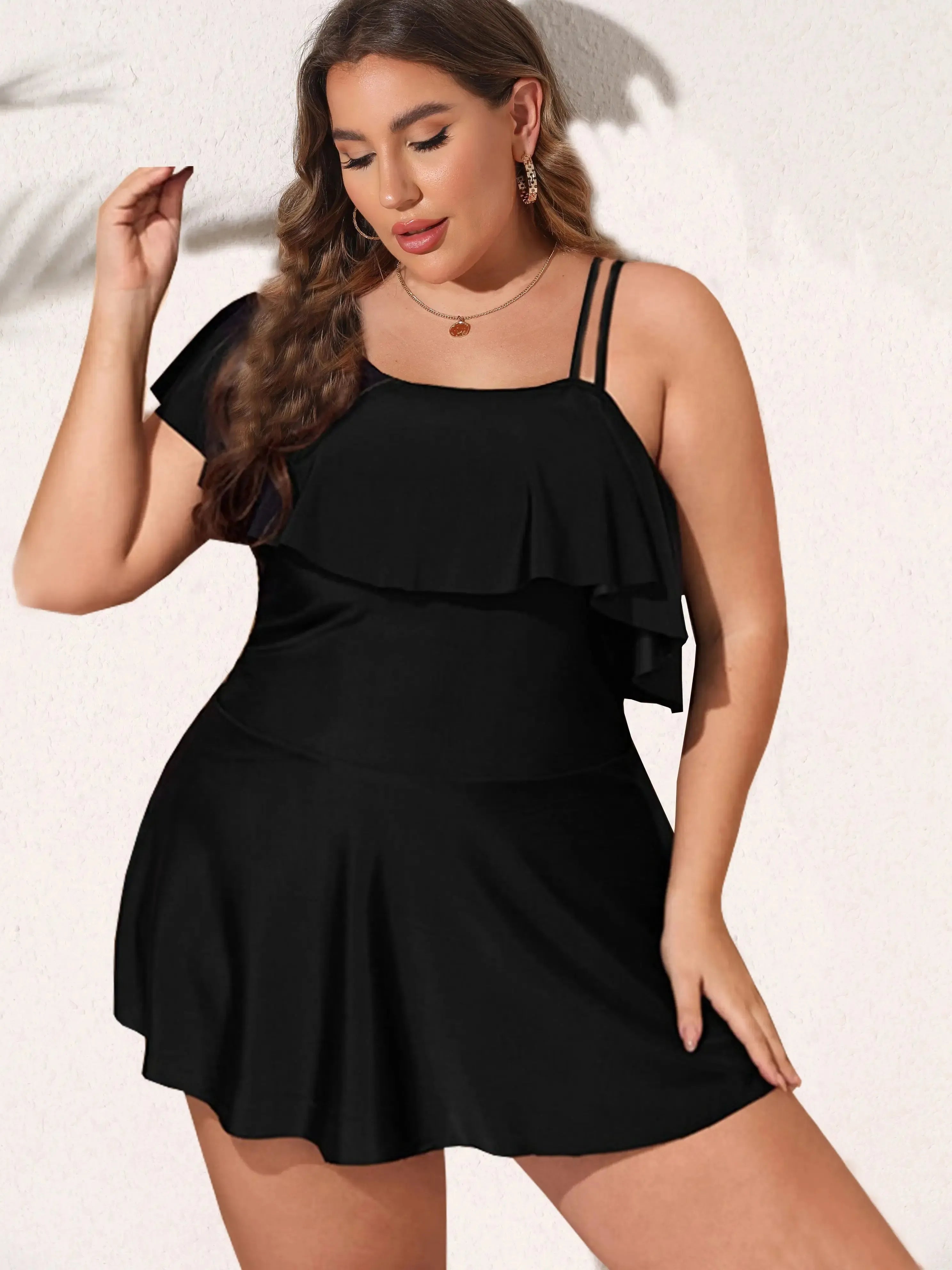 Robine - Comfortabel Badpak voor Grote Maten en Plus Size met Ruffles