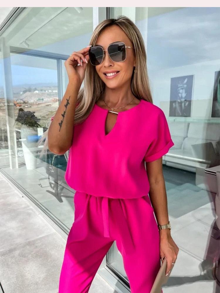 Sophie Jumpsuit - Wijde-Pijpen Zomer Jumpsuit