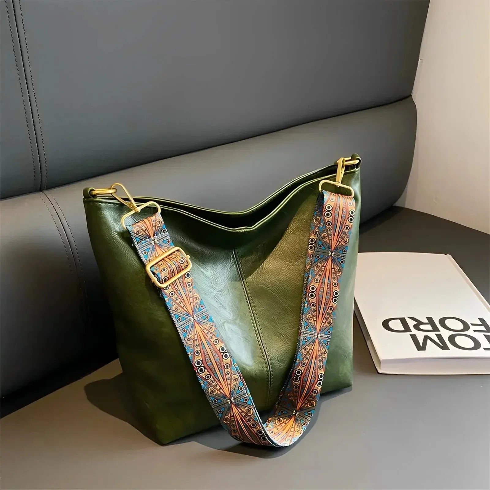Sienna - Vegane Leder-Schultertasche