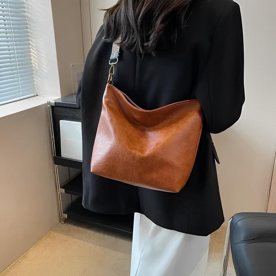 Sienna - Vegane Leder-Schultertasche