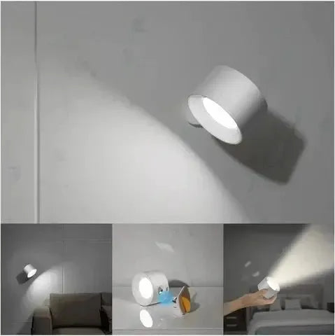 LumièreStick – Draadloze en Energiezuinige Wandlamp met 360° Rotatie