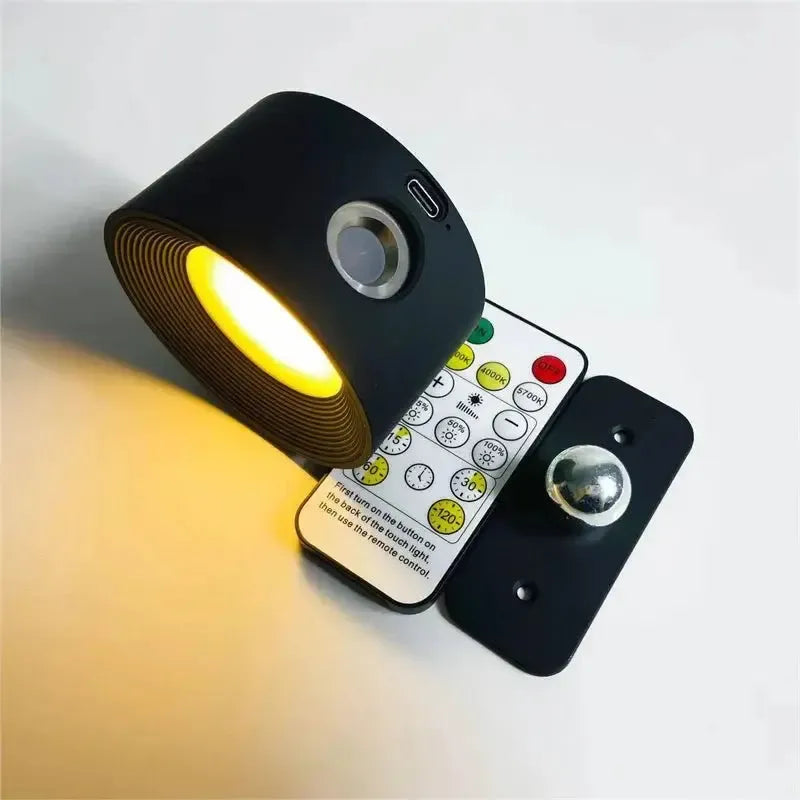LumièreStick – Draadloze en Energiezuinige Wandlamp met 360° Rotatie