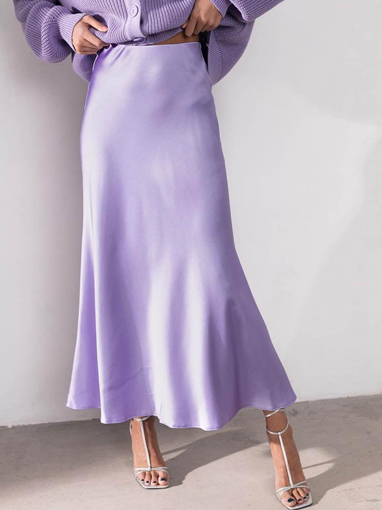 Katriane - De elegante satijnen midirok