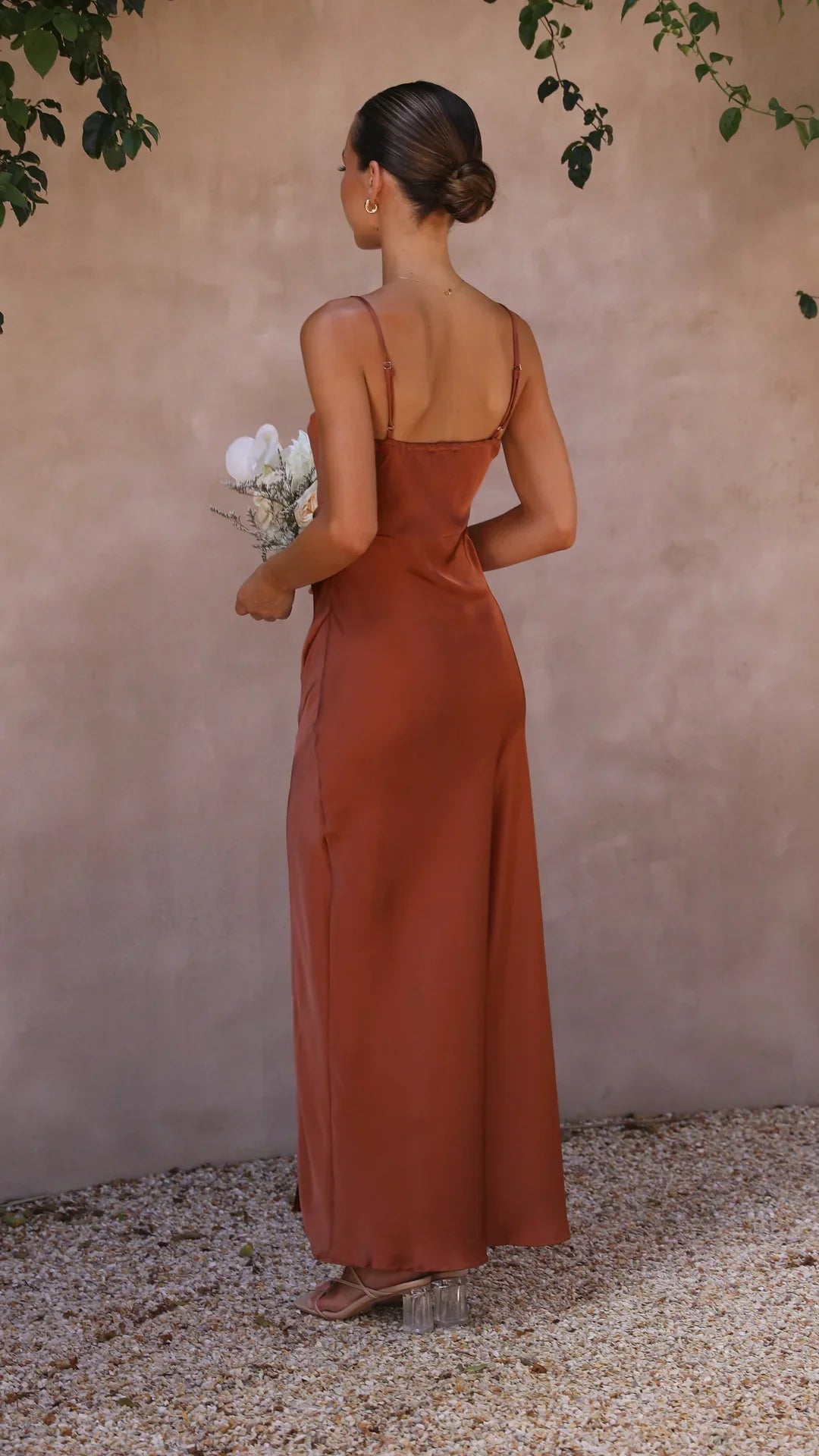 Satijnachtige Maxi Slip Dress | Navando