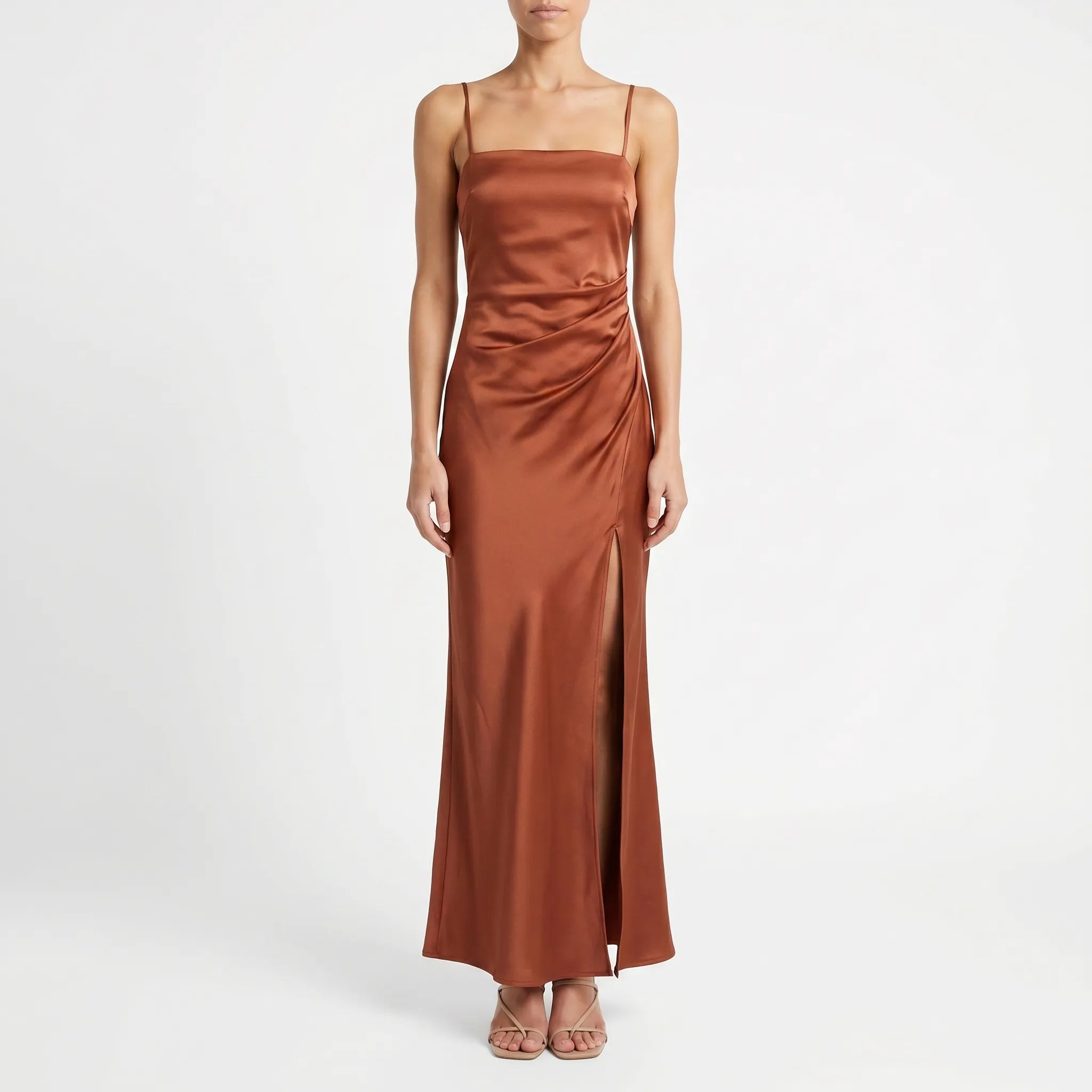 Satijnachtige Maxi Slip Dress | Navando