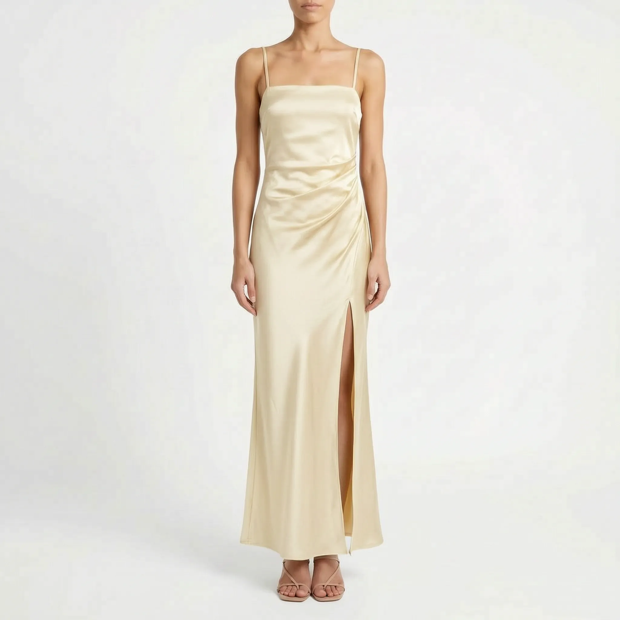 Satijnachtige Maxi Slip Dress | Navando