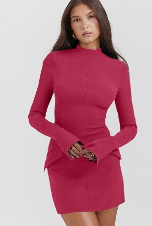 Satijnen mini-jurk voor dames met A-lijn en elegant silhouet 7