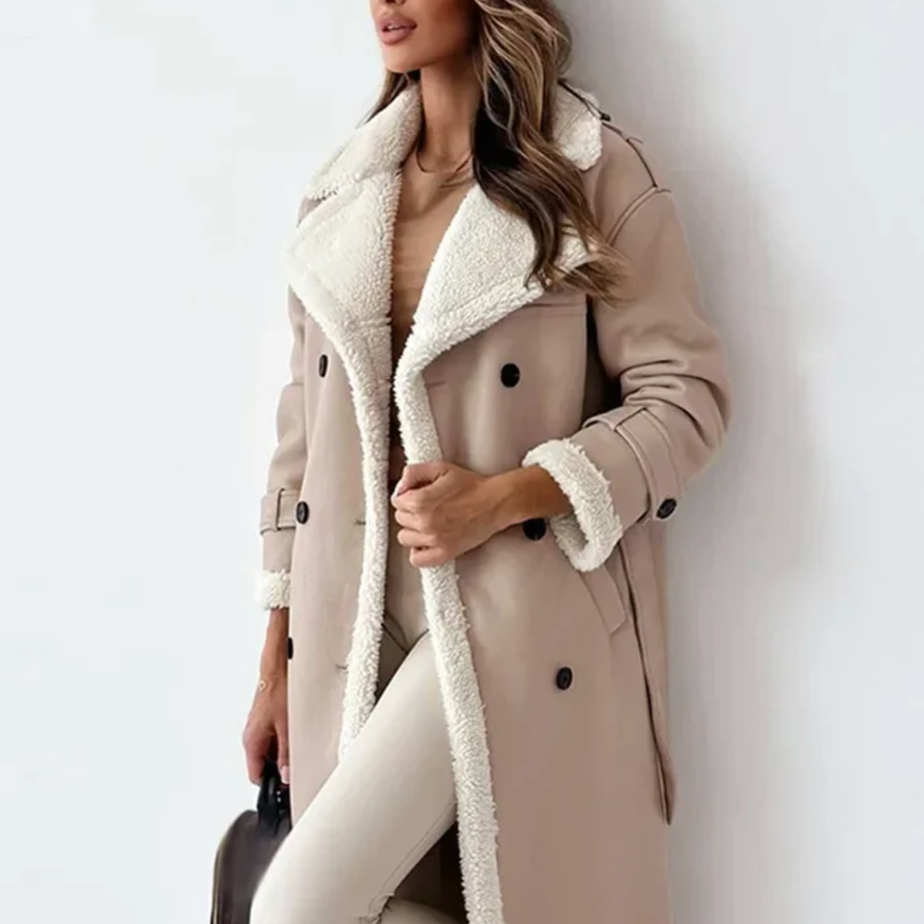 Winteras. Dames. Winter. Teddy. Warm. Trenchcoat. Victoria Mae. Nederland. Belgie. Fashion