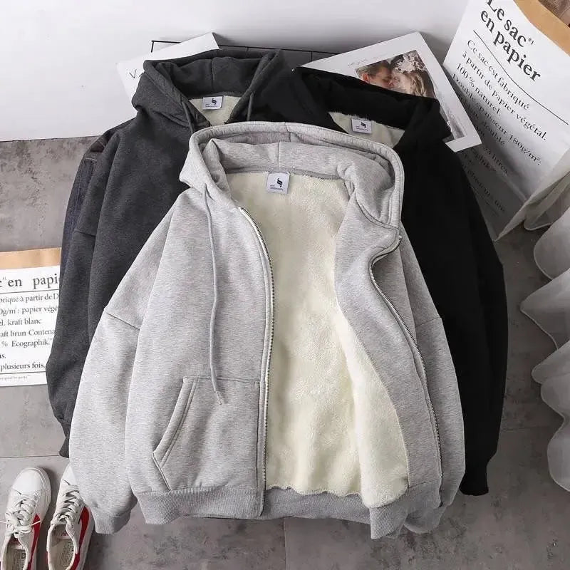 Ava - Winterhoodies Effenkleurige hoodies voor dames