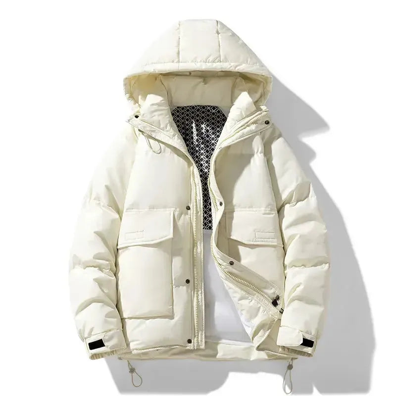 Stefan - Manteau d'Hiver Imperméable avec Capuche pour Homme