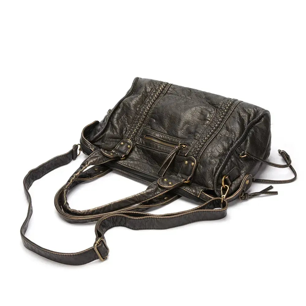 Sophia - Große Handtasche mit goldenen Details